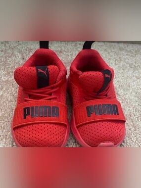 Toddler Puma Kids Red Slip-On Athletic Sneakers (Size 5C)